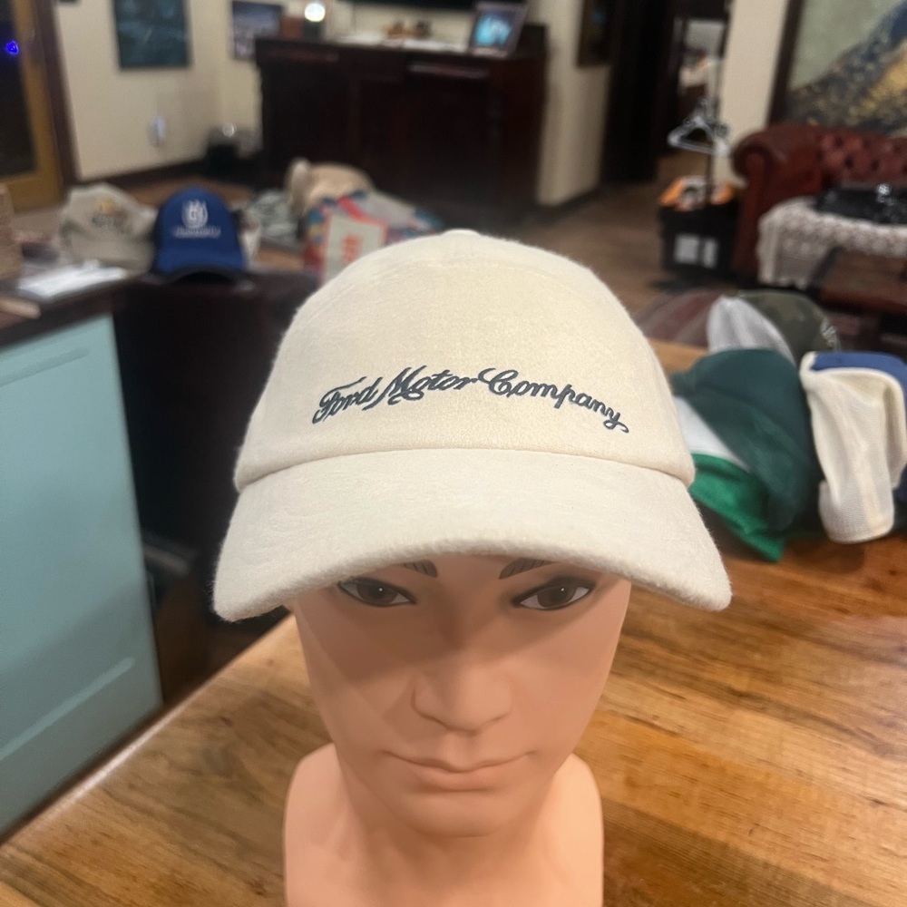 Ford Cream Logo Interior-Label Baseball Hat